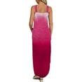 thumbnail image 3 of Collation des Grades Dress Women's Summer Design Décontracté Dress Dégradé Sans Manches Col Suspendu Col en V Long Dress Robes pour Femmes 2023 Décontracté en Liquidation, 3 of 5