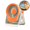 Orange, variant on Mini Desktop Fan with Adjustable Speed, Quiet Plug-in Table Fan for Home, Office, Bedroom, Living Room & Workspace, Space-Saving Design
