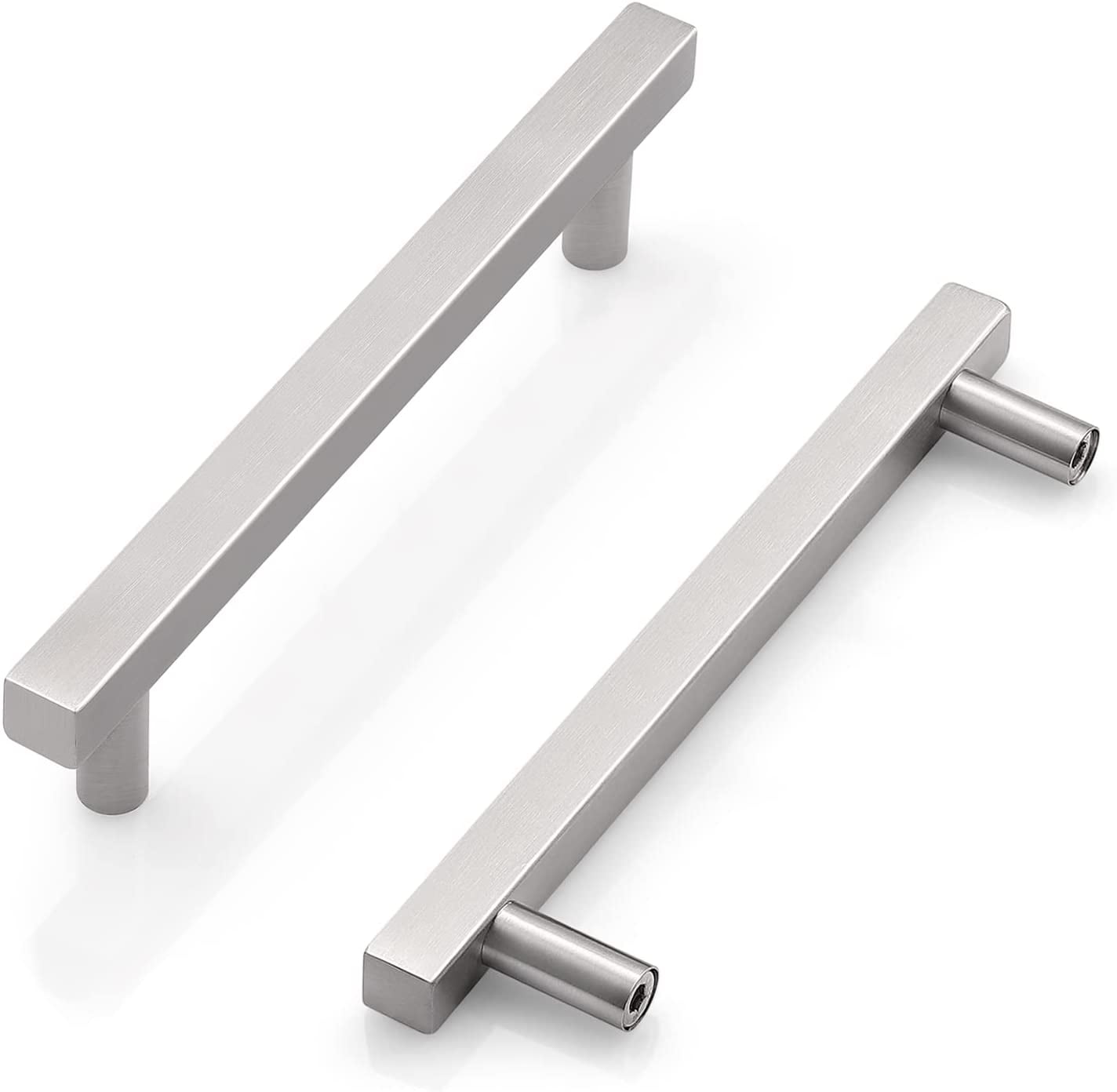 Knobelite 25 Pack Hole Centers 4inch Brushed Nickel Cabinet Pulls Stainless Steel Kitchen Drawer Handles With Zinc Alloy Base T Mathis Home Mat 80af52fc5bc55c716db212a6d28a5548