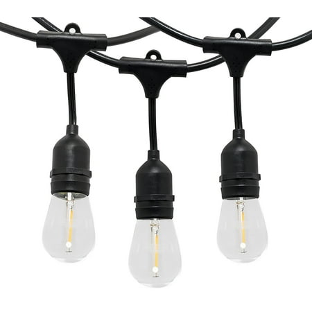 Westgate Lighting Indoor And Outdoor Linkable Led String Lights Commercial Grade 24 Ft Bulbs Included 12 Sockets Light For Tents