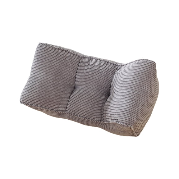 HOARBOEG Ergonomic Lumbar Support Pillow Corduroy Office Chair Cushion, Portable Lower Back Cushion for Car Seat, Sofa, Bed, Nap & Travel Relief, 19x9.8 Inch