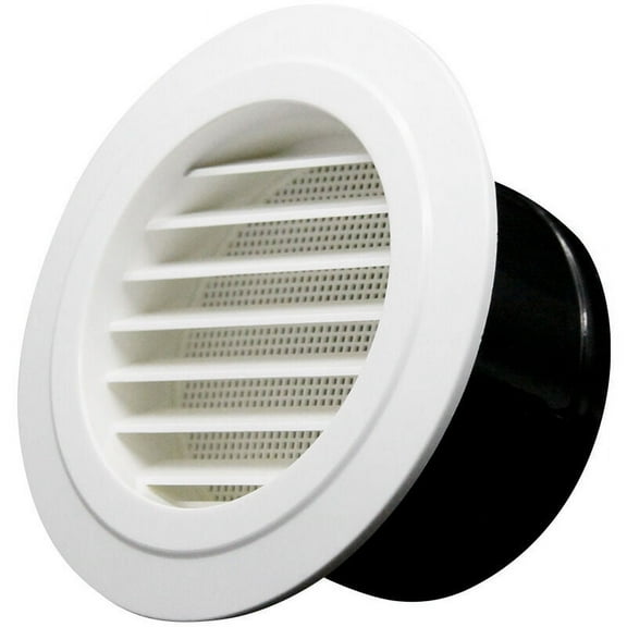 Round Vent Cover For Attic Ventilation, Built-in Fly Screen Soffit Vents Ideal For Indoor And Outdoor Use, Heat Resistant And Detachable