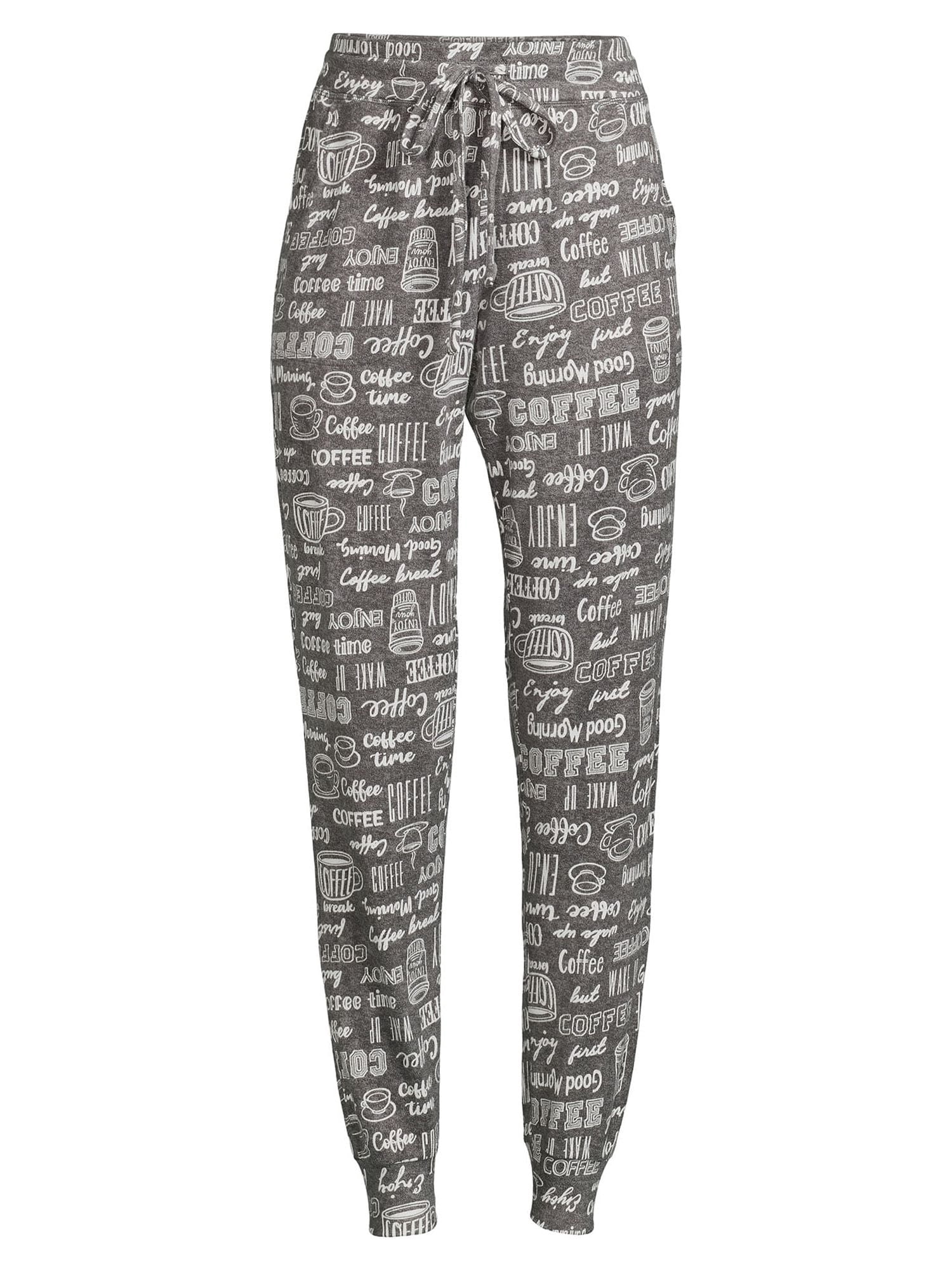 Women's Hacci Knit Pajama Jogger Pants, Sizes S to 3X