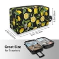 thumbnail image 3 of Uemuo Lemon Fruits Flowers Leaves Pattern Portable Toiletry Bags with Handle, Waterproof travel Make up Bags for Women, Large Capacity Travel Cosmetic Bags, 3 of 9