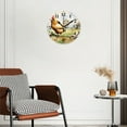 thumbnail image 3 of Battery Operated Analog Wall Clocks Non-Ticking Silent Modern Clock Decorative for Home,Office-Rooster Standing On The Grass(14inch), 3 of 4