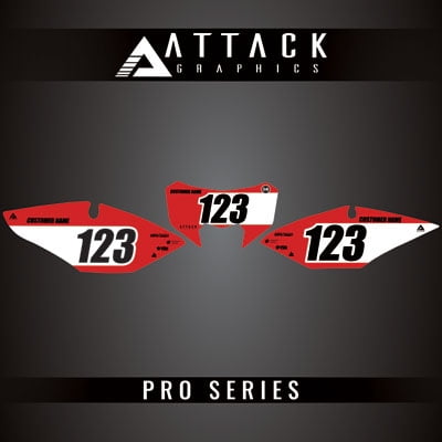 Attack Graphics Pro Series Number Plate Backgrounds For Honda CRF450RL 2025