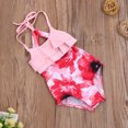thumbnail image 4 of Sunloudy Baby's Swimsuit, Children's Halter Frenulum Swimwear Ruffle Monokini, 4 of 6