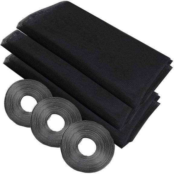 3 Set Curtain Door Mesh Magnetic Fastening Mosquito Fly Bug Insect Net Screen-BK-1.3*1.5