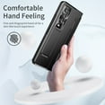 thumbnail image 4 of For Samsung Galaxy Z Fold 4 5G Phone Case，Shockproof Plating Hinge protection Folding Case,PC Stand Case Cover With Kickstand, 4 of 5