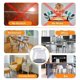thumbnail image 3 of Apuakthei 32 fundas para patas de silla, deslizador transparente, protectores de suelo para patas de silla, fundas de silicona para proteger suelos, protector de muebles con parte inferior de fieltro, 3 of 6