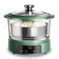 thumbnail image 1 of Rice Cooker COOK WITH COLOR 3L Glass Mini Low Carb Dark Sage, 1 of 8