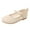 Beige, variant on Girls Single Shoes Kids Open Toe Ankle Strap Dress Shoes Wedding Party Sandals For Toddler Kids Princess Shoes Girls Princess Sandals Size 2