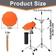 thumbnail image 2 of Set de soporte para batería con almohadilla de práctica Youeon Silent Drum de 12 pulgadas, 2 of 8