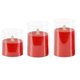 thumbnail image 1 of Lámpara de vela escritorio sin humo decorativo recargable para hotel (7,5 cm) rojo, 1 of 6