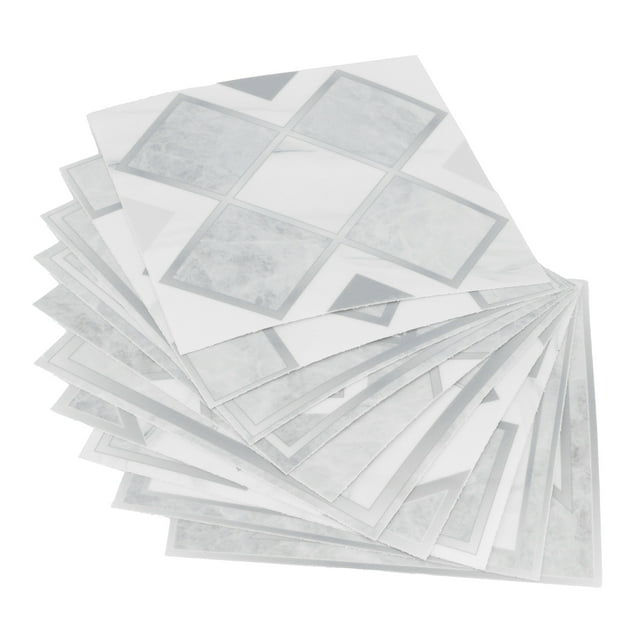 Papel tapiz impermeable Jadeshay 10 piezas para baño decoración del hogar adhesivo a prueba de aceite