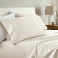 thumbnail image 3 of Super Soft Pillowcase 2-Pack Set Ivory Standard/Queen Size Bedding by Comfort Canopy, 3 of 13