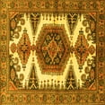 thumbnail image 1 of Ahgly Company Indoor Square Persian Yellow Traditional Area Rugs, 3' Square, 1 of 4
