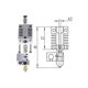 thumbnail image 2 of All Metal Hotend - Titanium Heat Break Nozzle 4mm Pneumatic Coupler Silicone Sock Creality Ender 3 PRO Upgrades, 2 of 5