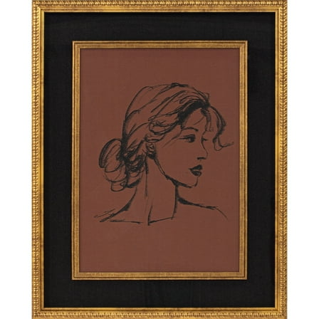 My Texas House Fierce Femme Sketch Framed Art 16x20