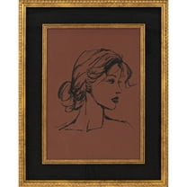 My Texas House Fierce Femme Sketch Framed Art 16x20