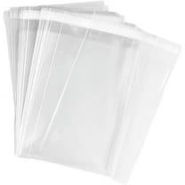 888 Display USA - 200 Pack 4" x 6" Bags of Ultra Clear Treat, bakery, candle, soap, cookie Bags w/Adhesive Seal 1.6 Mil Thickness