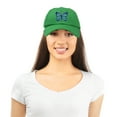 thumbnail image 5 of DALIX Exotic Blue Butterfly Hat Cute Womens Gift Embroidered Girls Cap in Kelly Green, 5 of 6