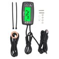 thumbnail image 4 of Digital Thermometer, 3 in 1 Voltage Reminder Simple Installation Motorcycle Meter Practical with Green Backlight for ATV, 4 of 7