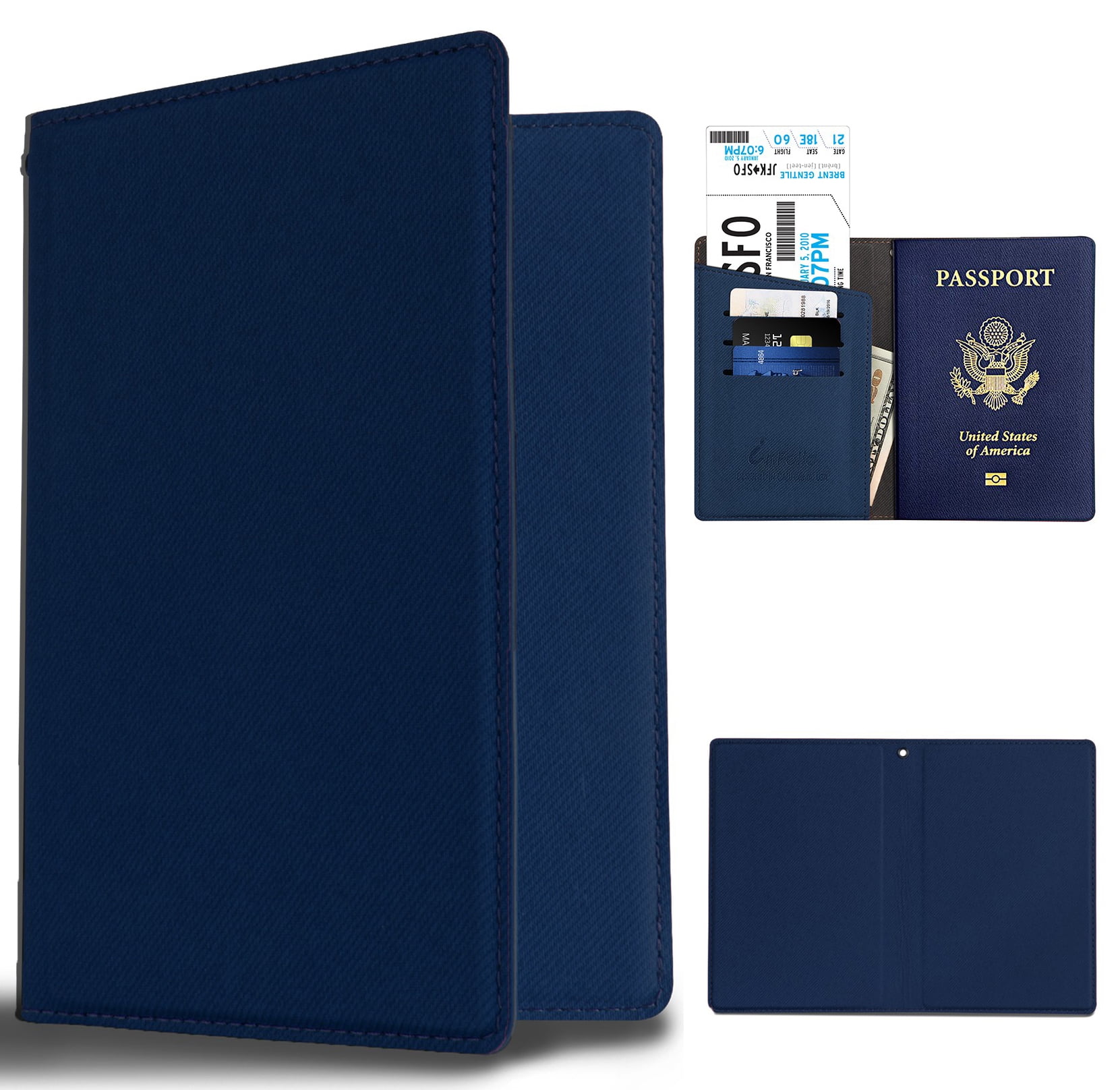Beyond Cell New Travel Passport Wallet Case Cover with Credit Card