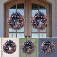 thumbnail image 6 of July 4th Wreath Americana Patriotic Wreath Handcrafted Memorial Day Wreath Festival Garland for Front Door Independence Day Wreath for Wall Home Decor, 6 of 7
