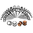 thumbnail image 3 of lionlar 72Pcs Ear Plug Set Metal Ear Tapers Kit Stretching Expander Stretchers Gauge 4, 3 of 6
