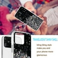thumbnail image 4 of Compatible with Xiaomi Redmi 10C Case Glitter Clear Sparkly Cases Shockproof Xiaomi Redmi 10C Phone Case for Women Silicone Cute Slim Bling Protective Case (Black), 4 of 7