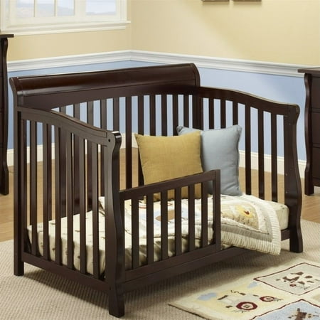 Sorelle Florence 4 In 1 Crib With Mini Rail In Espresso Walmart