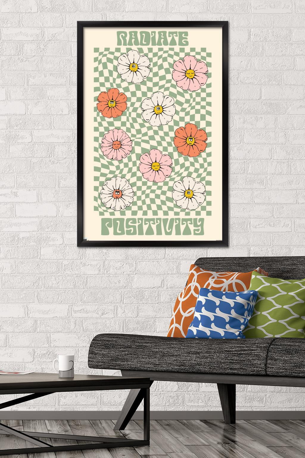 Radiate Positivity Wall Poster, 22.375" x 34" Framed