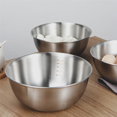 thumbnail image 1 of 4PCS Stainless Steel Bowls Mixing Bowl with Scale Deep Mixing Egg Bowls Non Slip Kitchen Bowl for Baking Salad Cooking, 1 of 4