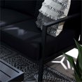 thumbnail image 5 of Pemberly Row Lightweight Outdoor Sectional with Black Cushions in Black Aluminum, 5 of 18