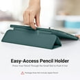 thumbnail image 4 of KOMI for iPad 10th Generation Case 2022 with Pencil Holder, iPad 10.9 Inch Case [Support Touch ID] Flexible TPU Back Shell Smart Trifold Stand Protective Cover, Auto Wake/Sleep, 4 of 5