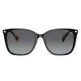 thumbnail image 2 of Ralph by Ralph Lauren RA 5293 Plastic Womens Square Polarized Sunglasses Shiny Black 56mm Adult, 2 of 3