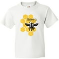 thumbnail image 3 of Inktastic Honeycomb Queen Bee Youth T-Shirt, 3 of 5