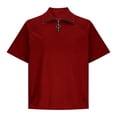 thumbnail image 3 of Ohufall T-Shirt for Men V Neck Collared Solid Color Tshirts Short Sleeve Pullover Casual T-shirts, 3 of 5