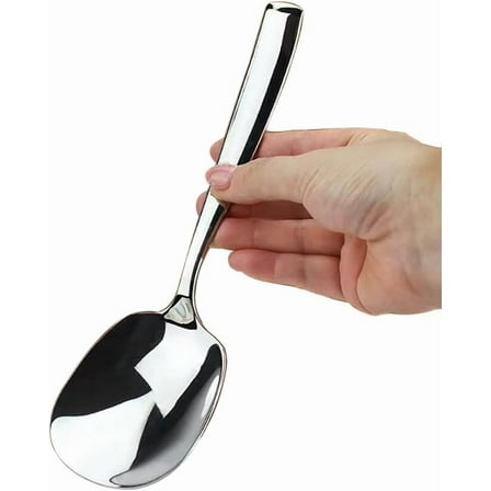Large Serving Spoon, Premium 316L Stainless Steel Buffet Serving Spoon 9.5 Inch (1pack)