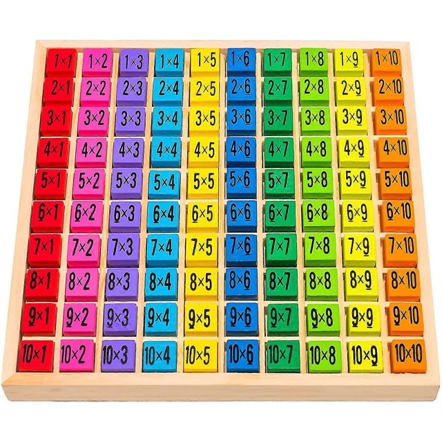 Tabla de multiplicación con rompecabezas, material didáctico para educación temprana, juguetes para niños.