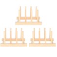 thumbnail image 3 of Escurreplatos, Escurridor De Platos Pequeño, Escurreplatos Para Platillos, Tapas De Ollas ANGGREK Wooden Dish Rack, 3 of 8