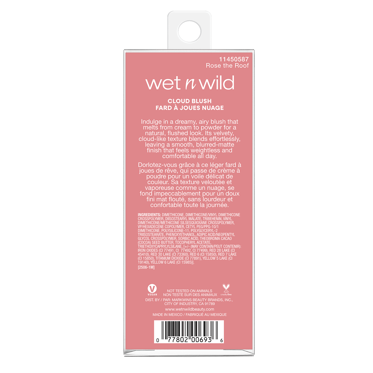 Wet n Wild Mother Fluffer Cloud Pudding Blush, Rose the Roof, 0.16 oz