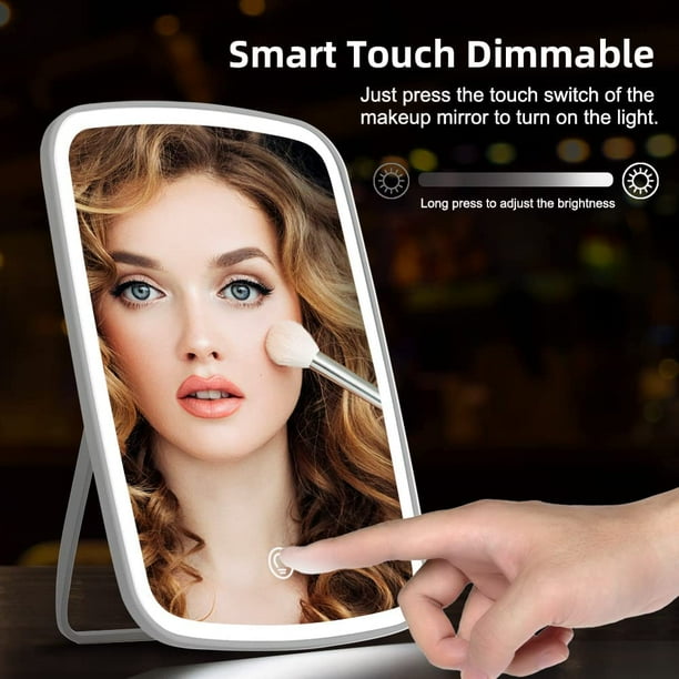 Illuminated magnifying 2024 makeup mirror