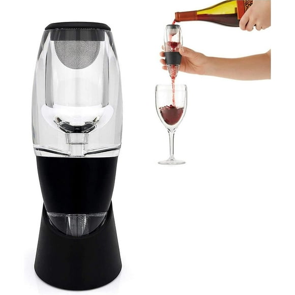 Wine Aerator, Wine Decanter, Household Wine Accessories, Black, Acrylic Wine Decanter