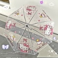 thumbnail image 1 of Hello Kitty Kuromi-paraguas de lluvia Manual transparente para mujeres y niñas, resistente al viento, plegable, para viajes al aire libre, 1 of 4