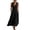 Black, variant on Summer Dresses for Women 2026 Women's Summer Casual Dress Gradual Sleeveless Neck V-Neck Long Dress Vacation Dresses For Women Button Down Dress