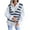 Blue, variant on Fesfesfes Women Sweaters Vest Casual V-Neck Stripe Knitted Vest Ladies Loose Sweater Tops Clothes Sale