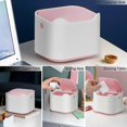 thumbnail image 2 of Mini Trash Can for Desk, Press-Type with Removable Inner Plastic Small Trash Can with Lid Rectangle Desktop Trash Can 1.5L Mini Waste Can for Home Off, 2 of 4