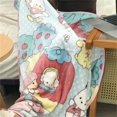 thumbnail image 5 of Manta Hangyodon bonita, manta de franela cálida de Anime, funda de almohada, manta Pekkle Pochacco, colcha para dormitorio, sofá cama para niña, 5 of 5